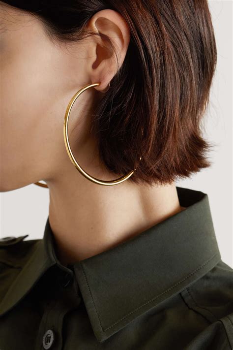 ysl gold hoop earrings|ysl earrings net a porter.